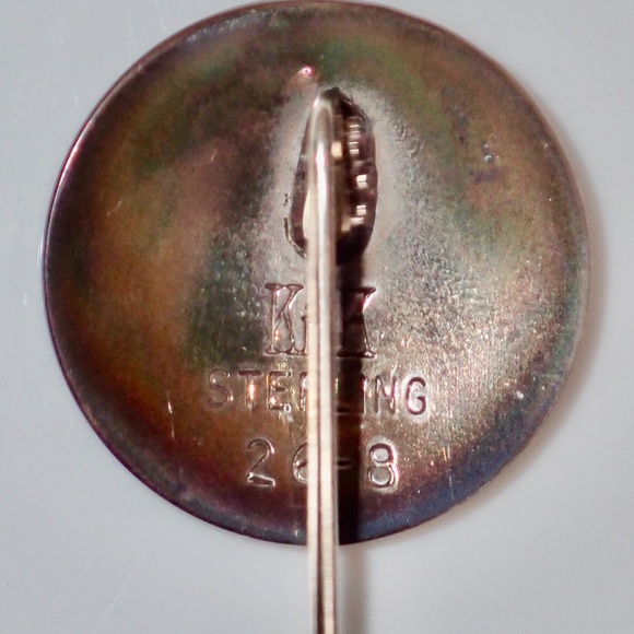 Samual Kirk & Son Sterling Silver Poppy Hat Lapel Pin 26-8 New 2.25" Long - Picture 13 of 15